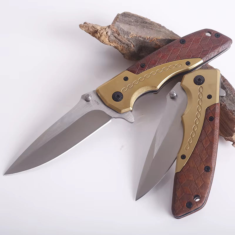 Gilded Spur Folding Knife — Steel with a Refined Edge