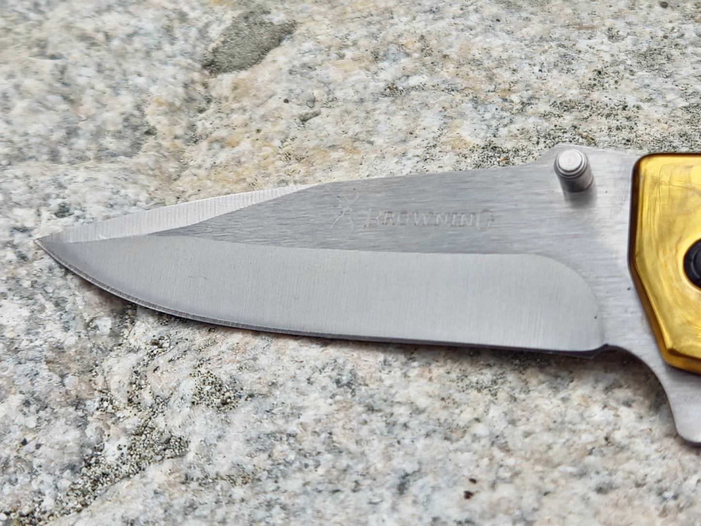 Gilded Spur Folding Knife — Steel with a Refined Edge