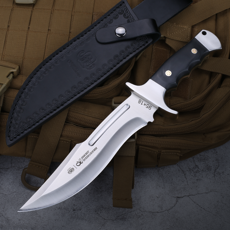 Frontier Guard Fixed Blade — Steel With Leather Sheath